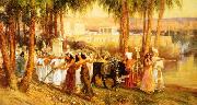 Frederick Arthur Bridgman Procession in Honor of Isis France oil painting artist